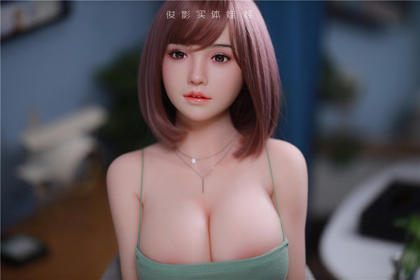 YunXi: JYDoll 161 cm D-Cup Realistischer Silikonkopf TPE-Körper Sexpuppe