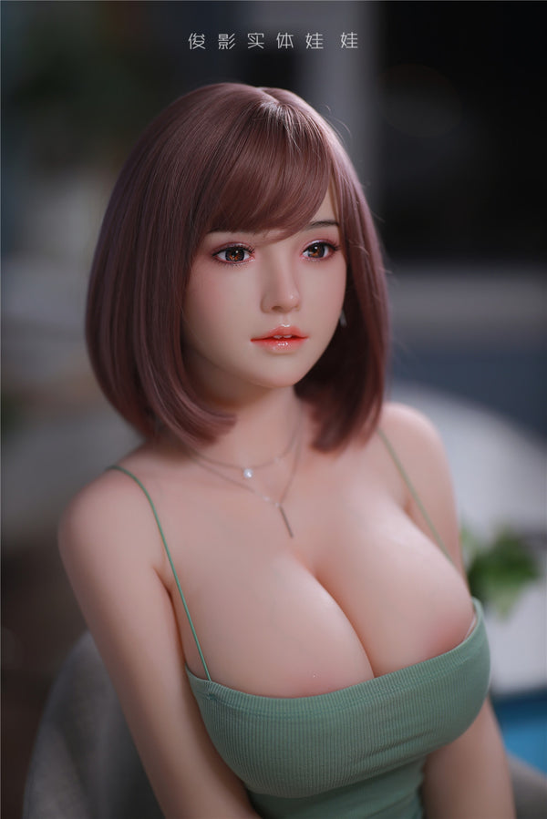 YunXi: JYDoll 161 cm D-Cup Realistischer Silikonkopf TPE-Körper Sexpuppe