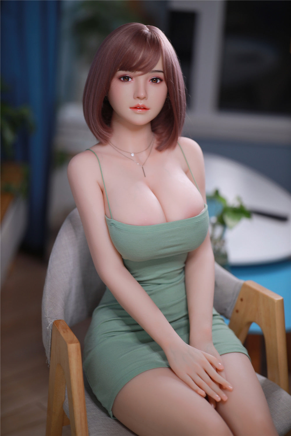 YunXi: JYDoll 161 cm D-Cup Realistischer Silikonkopf TPE-Körper Sexpuppe