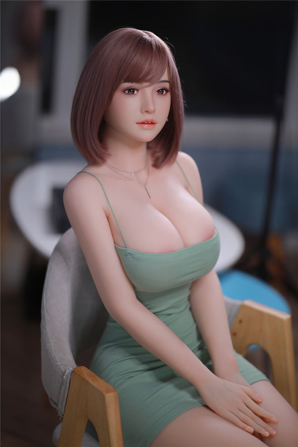 YunXi: JYDoll 161 cm D-Cup Realistischer Silikonkopf TPE-Körper Sexpuppe