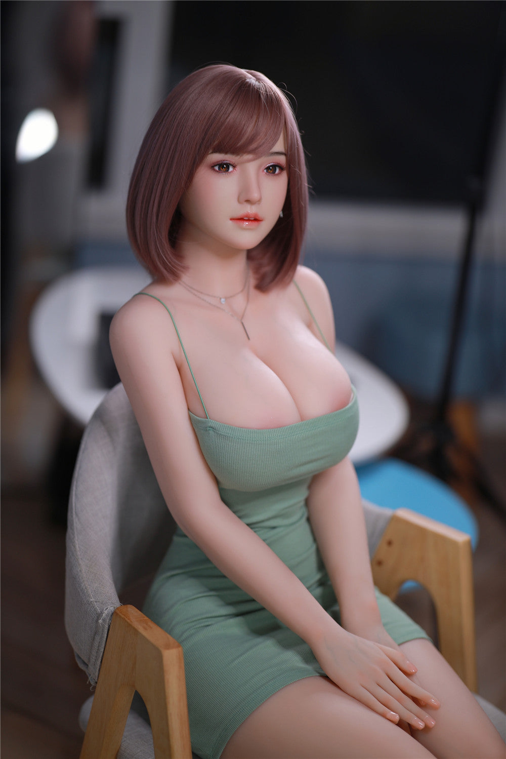 YunXi: JYDoll 161 cm D-Cup Realistischer Silikonkopf TPE-Körper Sexpuppe