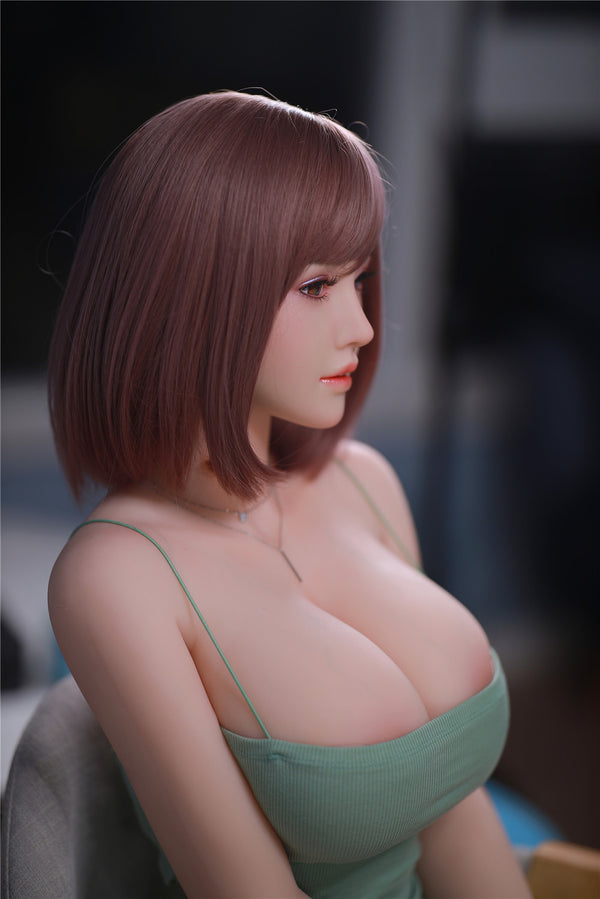YunXi: JYDoll 161 cm D-Cup Realistischer Silikonkopf TPE-Körper Sexpuppe