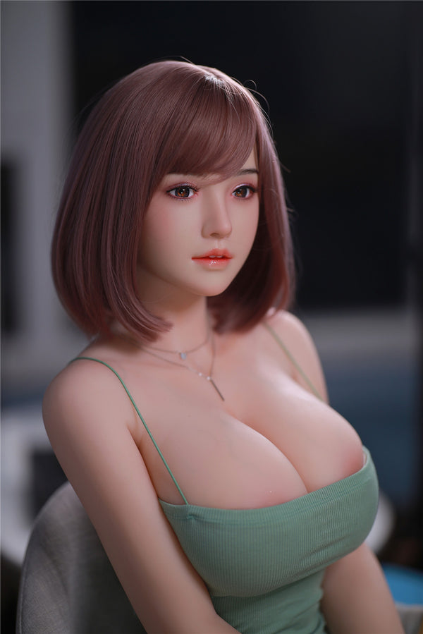 YunXi: JYDoll 161 cm D-Cup Realistischer Silikonkopf TPE-Körper Sexpuppe