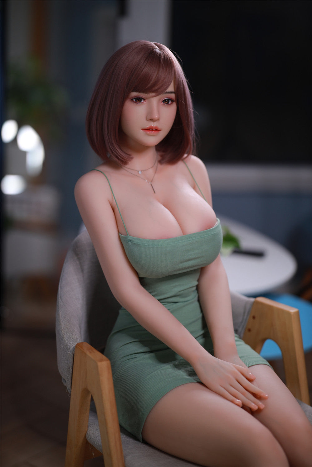 YunXi: JYDoll 161 cm D-Cup Realistischer Silikonkopf TPE-Körper Sexpuppe