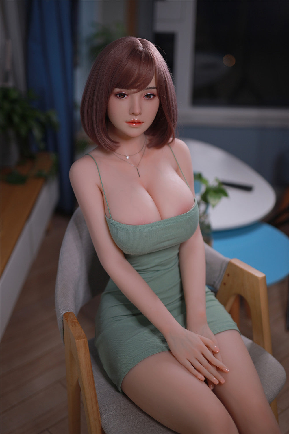 YunXi: JYDoll 161 cm D-Cup Realistischer Silikonkopf TPE-Körper Sexpuppe