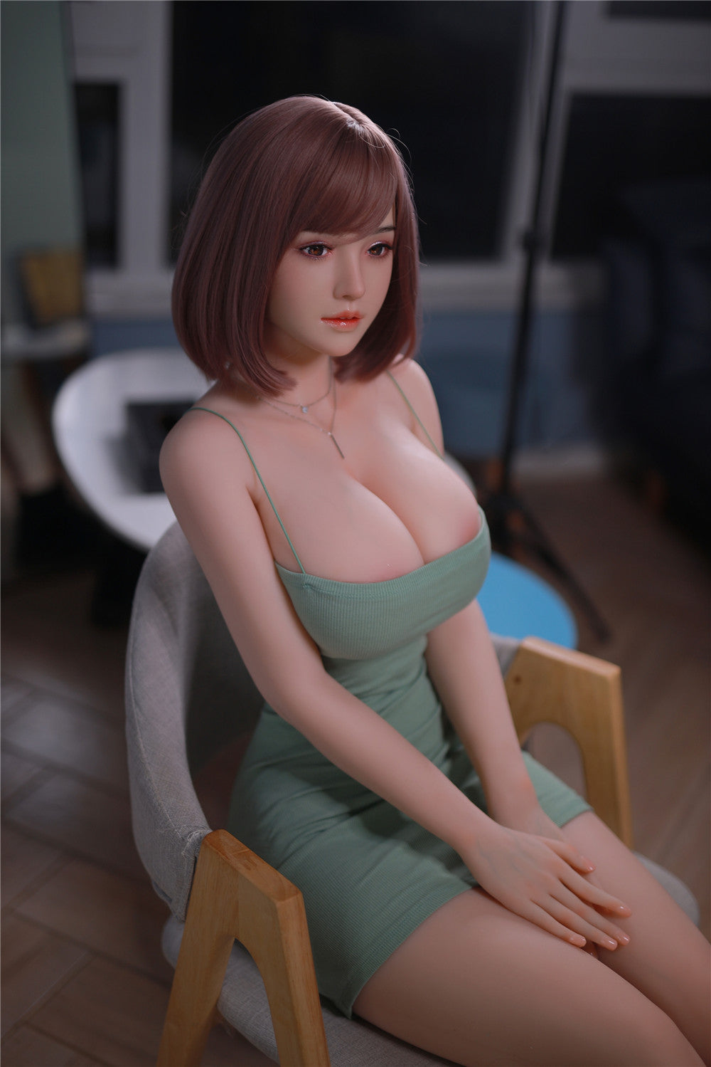 YunXi: JYDoll 161 cm D-Cup Realistischer Silikonkopf TPE-Körper Sexpuppe
