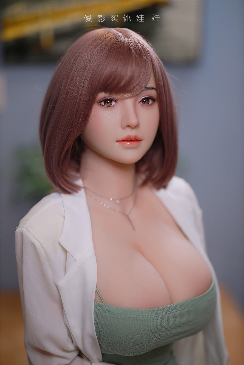 YunXi: JYDoll 161 cm D-Cup Realistischer Silikonkopf TPE-Körper Sexpuppe
