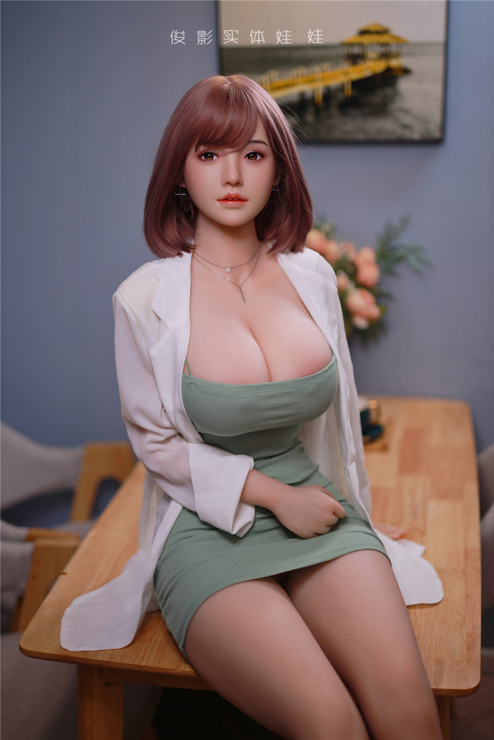 YunXi: JYDoll 161 cm D-Cup Realistischer Silikonkopf TPE-Körper Sexpuppe