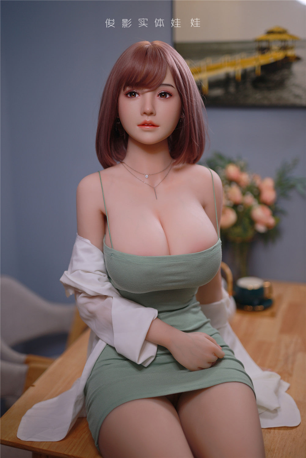 YunXi: JYDoll 161 cm D-Cup Realistischer Silikonkopf TPE-Körper Sexpuppe