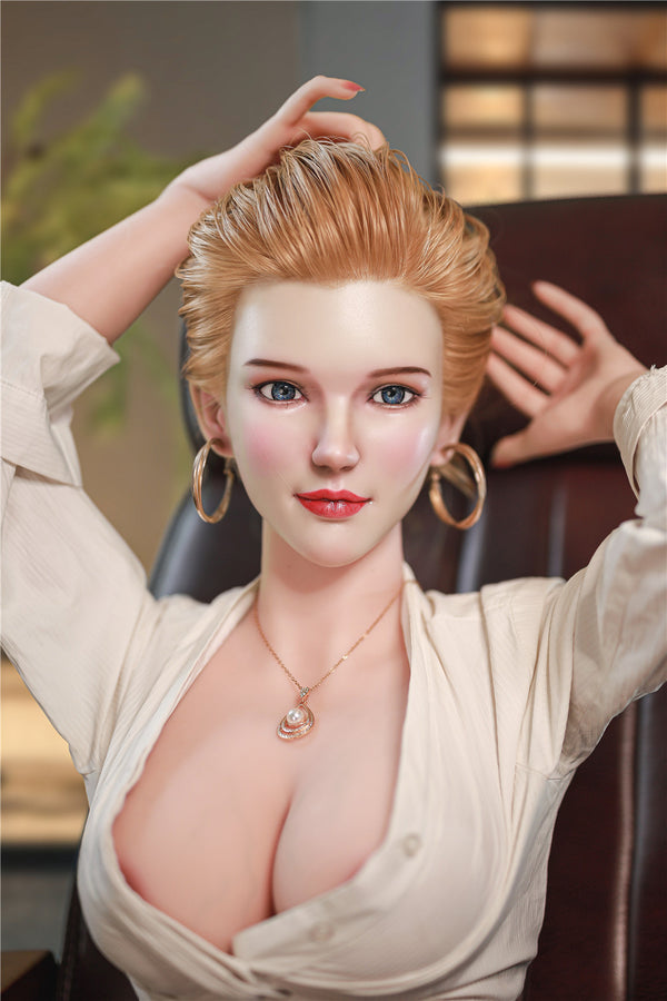 Marilyn: JYDoll 163 cm D-Cup Realistischer Silikonkopf TPE-Körper Sexpuppe