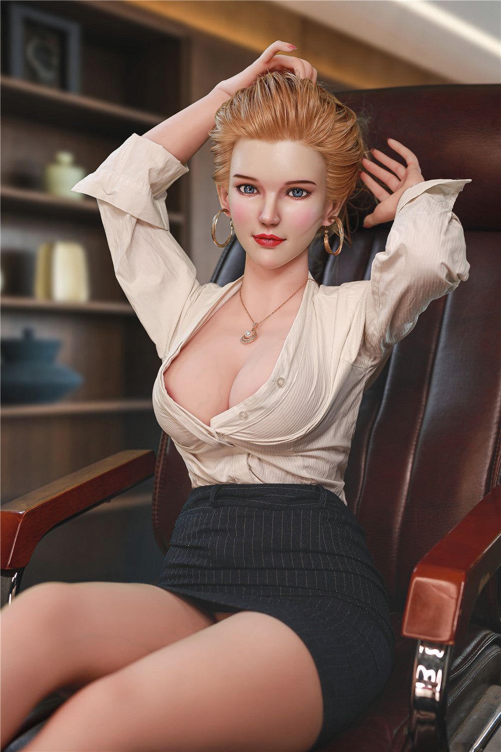 Marilyn: JYDoll 163 cm D-Cup Realistischer Silikonkopf TPE-Körper Sexpuppe