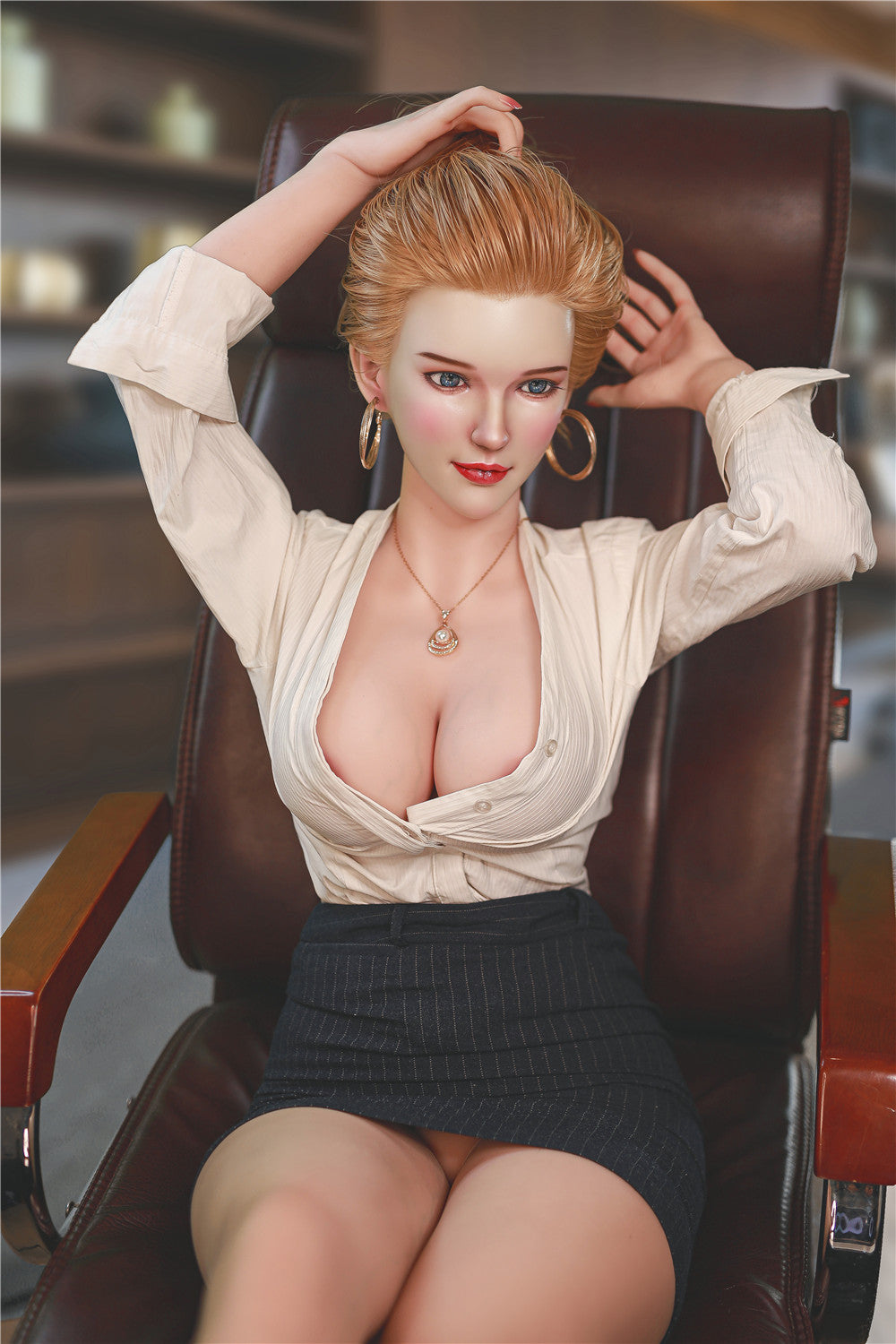 Marilyn: JYDoll 163 cm D-Cup Realistischer Silikonkopf TPE-Körper Sexpuppe