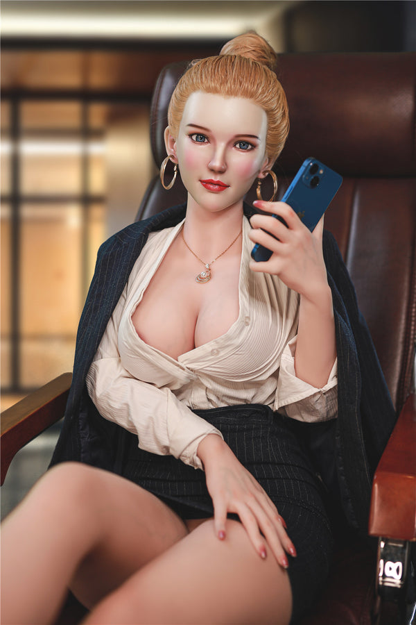 Marilyn: JYDoll 163 cm D-Cup Realistischer Silikonkopf TPE-Körper Sexpuppe