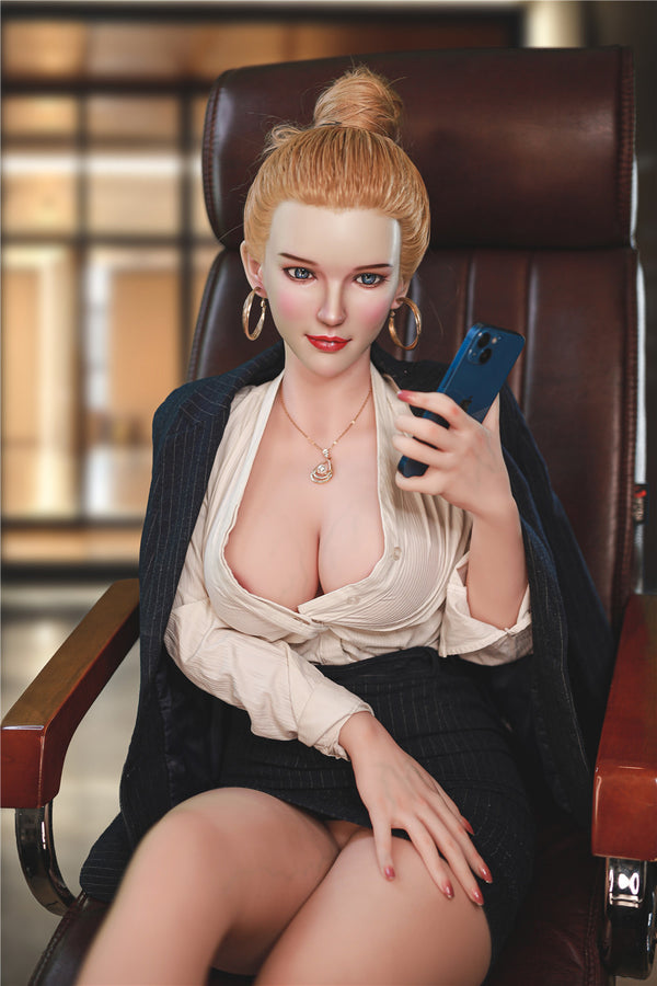 Marilyn: JYDoll 163 cm D-Cup Realistischer Silikonkopf TPE-Körper Sexpuppe
