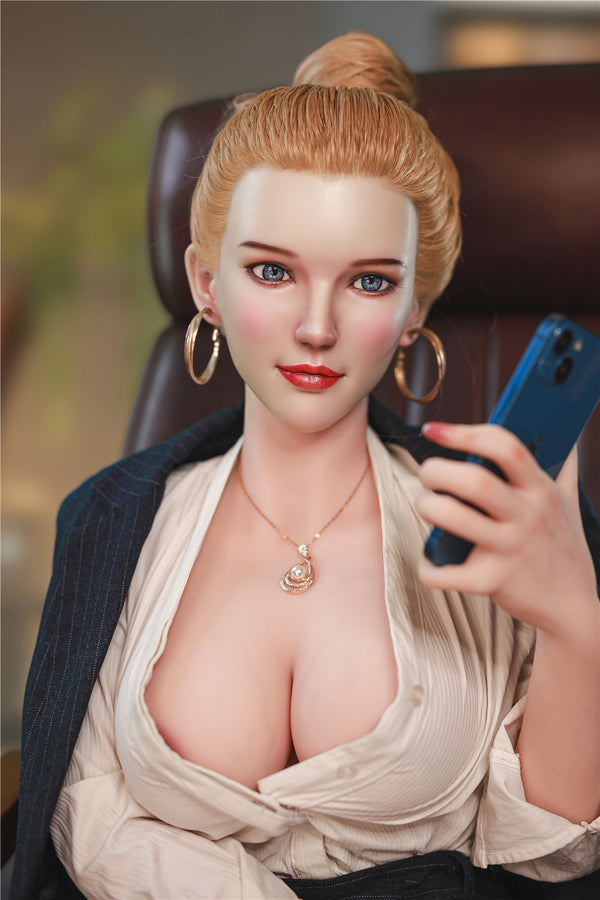 Marilyn: JYDoll 163 cm D-Cup Realistischer Silikonkopf TPE-Körper Sexpuppe