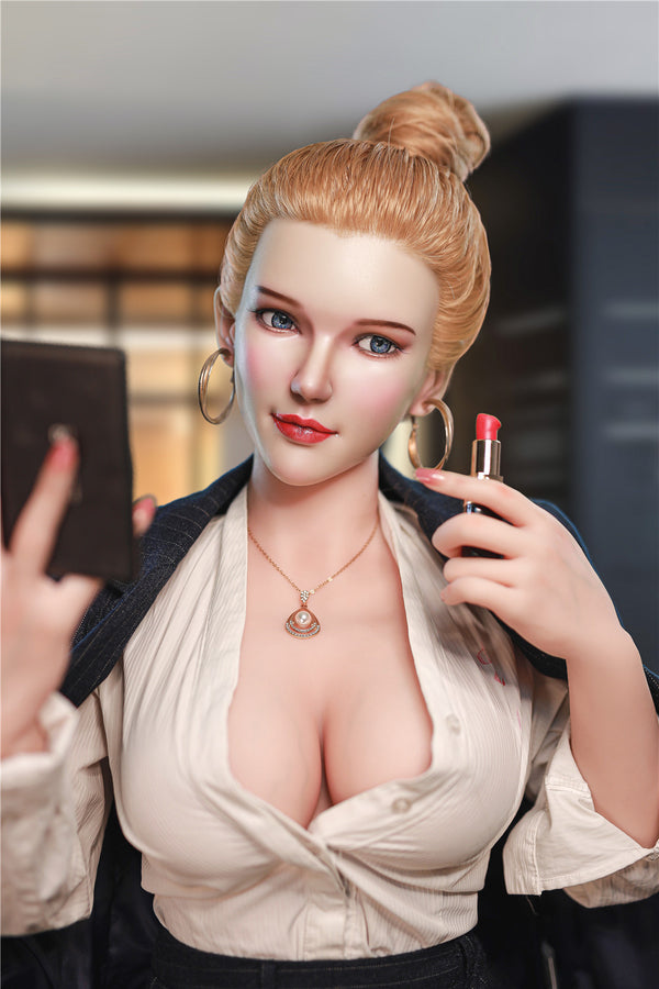 Marilyn: JYDoll 163 cm D-Cup Realistischer Silikonkopf TPE-Körper Sexpuppe