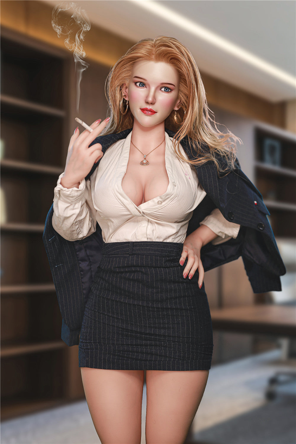 Marilyn: JYDoll 163 cm D-Cup Realistischer Silikonkopf TPE-Körper Sexpuppe