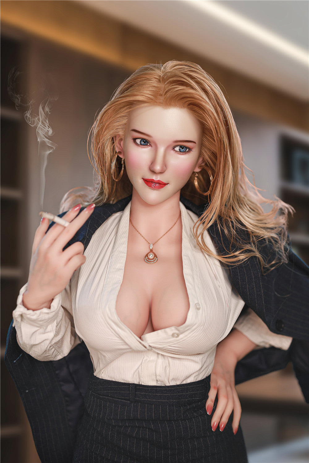 Marilyn: JYDoll 163 cm D-Cup Realistischer Silikonkopf TPE-Körper Sexpuppe