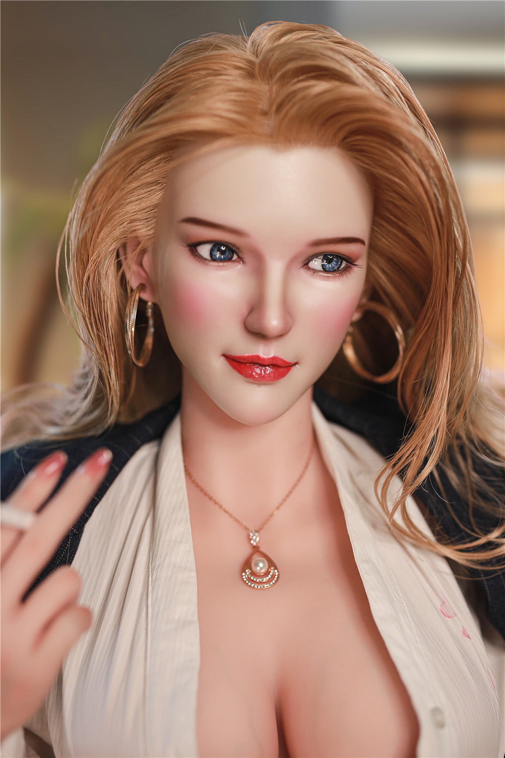 Marilyn: JYDoll 163 cm D-Cup Realistischer Silikonkopf TPE-Körper Sexpuppe
