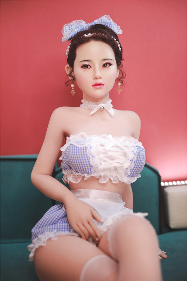 L.Jiu: JYDoll 161cm D-Cup Realistischer Silikonkopf TPE-Körper Sexpuppe