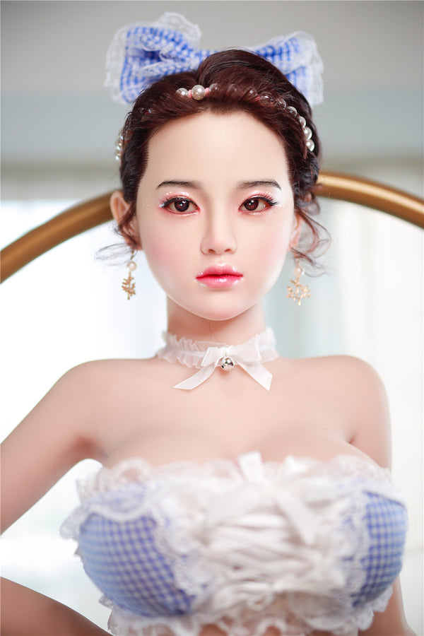 L.Jiu: JYDoll 161cm D-Cup Realistischer Silikonkopf TPE-Körper Sexpuppe