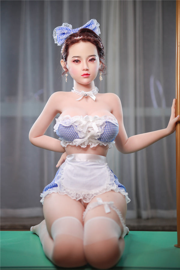 L.Jiu: JYDoll 161cm D-Cup Realistischer Silikonkopf TPE-Körper Sexpuppe