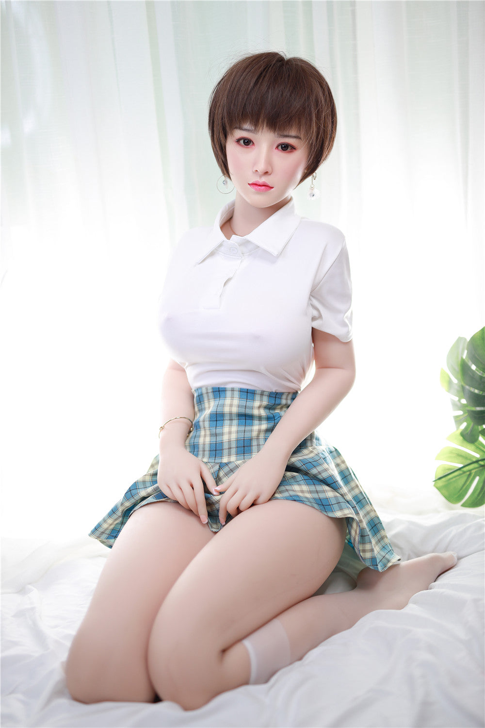 Amber: JYDoll 161cm D-Cup Realistic Silicone Head TPE Body Sex Doll