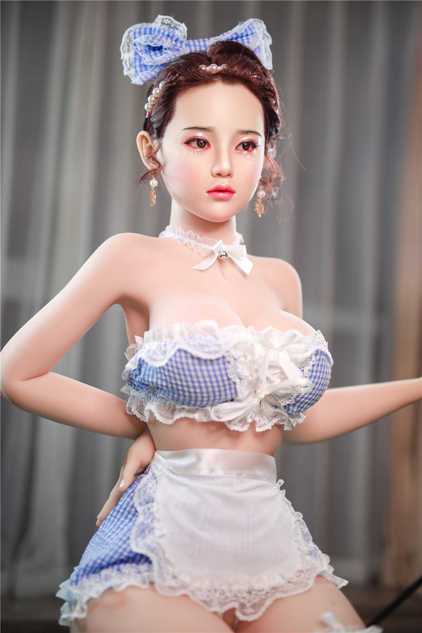 L.Jiu: JYDoll 161cm D-Cup Realistischer Silikonkopf TPE-Körper Sexpuppe