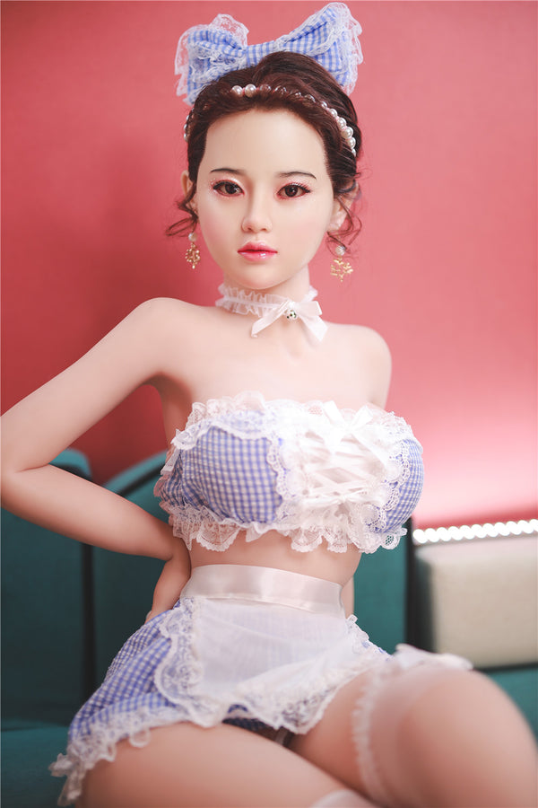 L.Jiu: JYDoll 161cm D-Cup Realistischer Silikonkopf TPE-Körper Sexpuppe