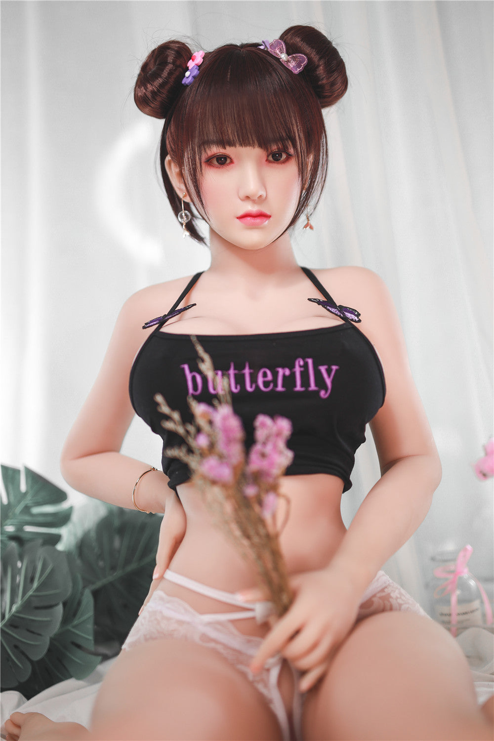 Huizi: JYDoll 161cm D-Cup Realistischer Silikonkopf TPE-Körper Sexpuppe