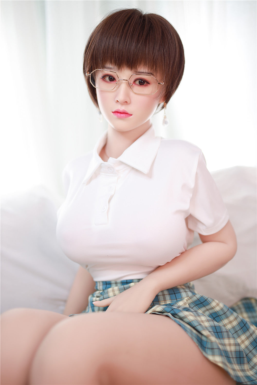 Amber: JYDoll 161cm D-Cup Realistic Silicone Head TPE Body Sex Doll