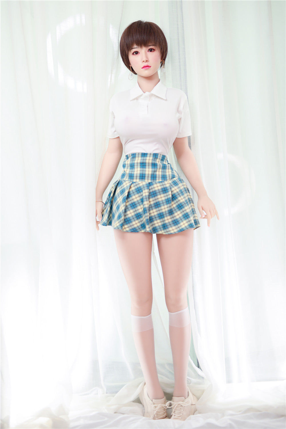 Amber: JYDoll 161cm D-Cup Realistic Silicone Head TPE Body Sex Doll