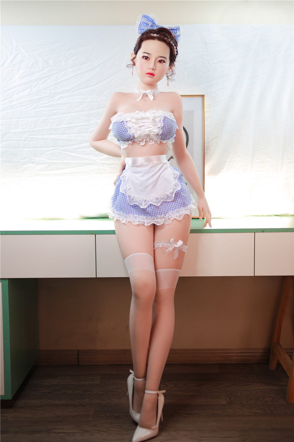 L.Jiu: JYDoll 161cm D-Cup Realistischer Silikonkopf TPE-Körper Sexpuppe