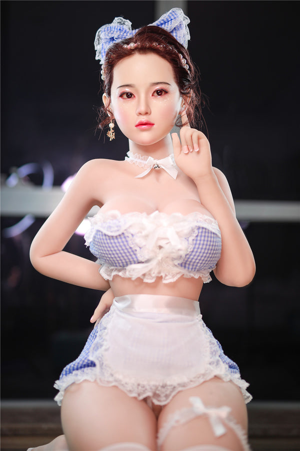 L.Jiu: JYDoll 161cm D-Cup Realistischer Silikonkopf TPE-Körper Sexpuppe