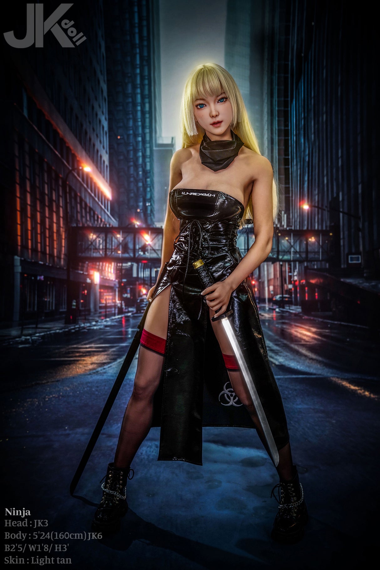 Ninja: 160cm C-Cup Lifelike TPE Sex Doll-JK Doll