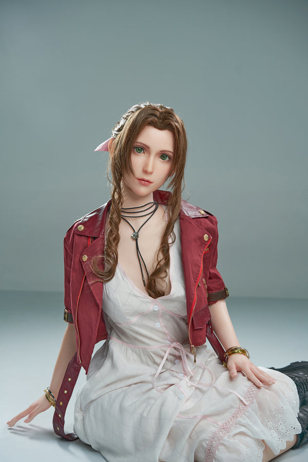 Aerith : Poupée sexuelle en silicone de 167 cm, taille D, de type Cosplay – Personnage de jeu vidéo