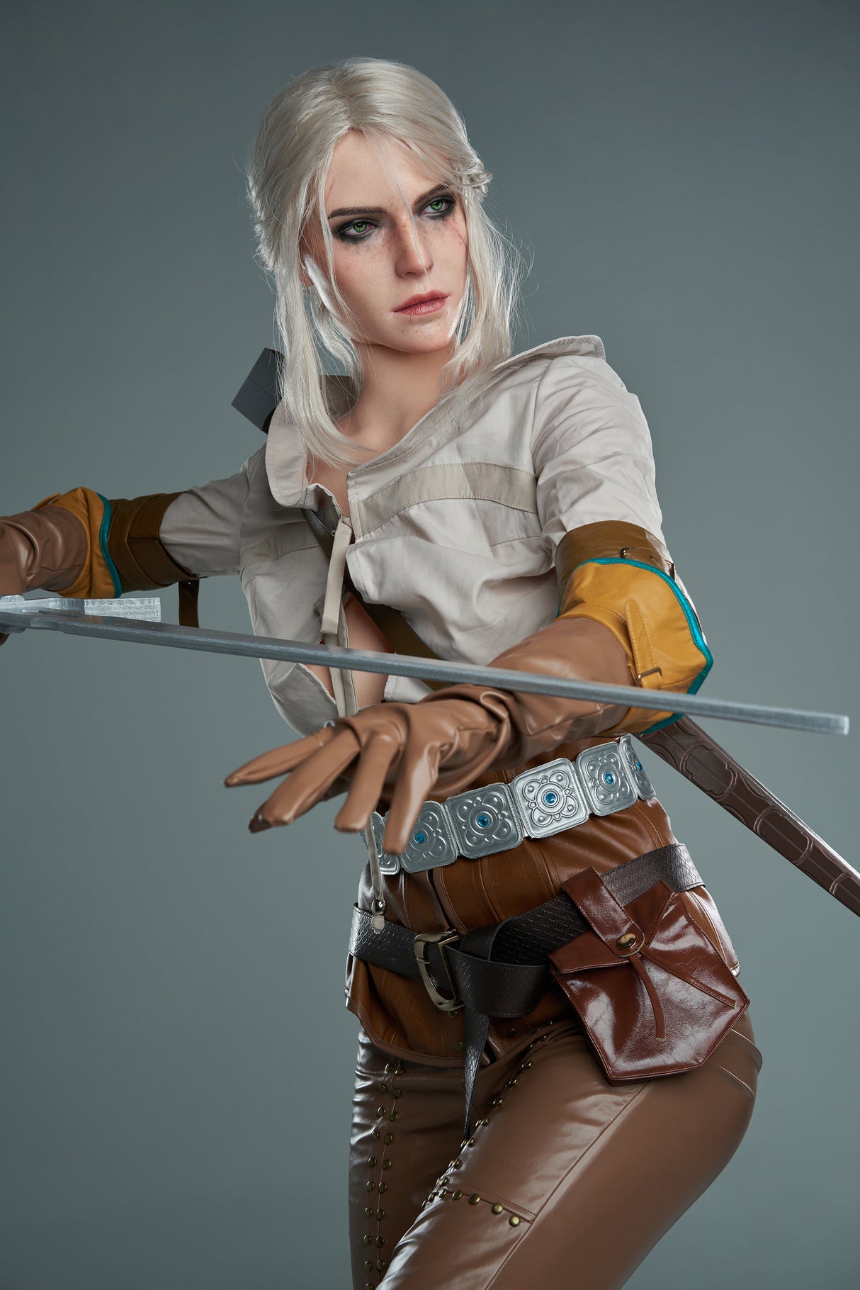 Ciri ROS : Poupée sexuelle en silicone de 168 cm, bonnet E, cosplay Lady de jeu