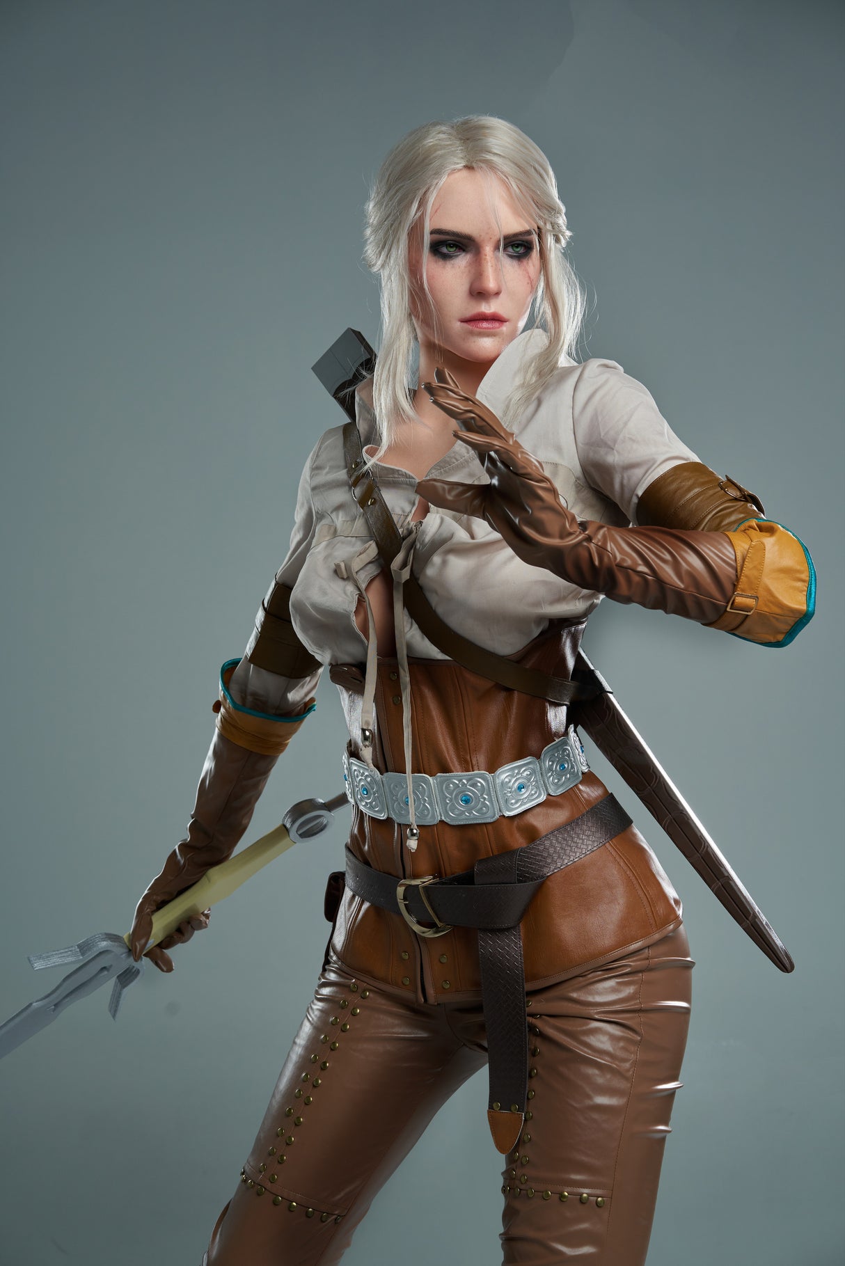 Ciri ROS : Poupée sexuelle en silicone de 168 cm, bonnet E, cosplay Lady de jeu