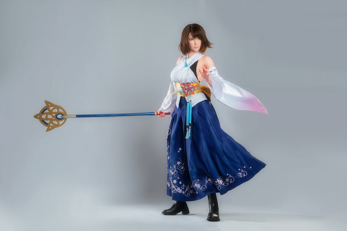 Yuna : Poupée Sexuelle de Cosplay en Silicone - Fille de Jeu (167cm, Bonnets D)