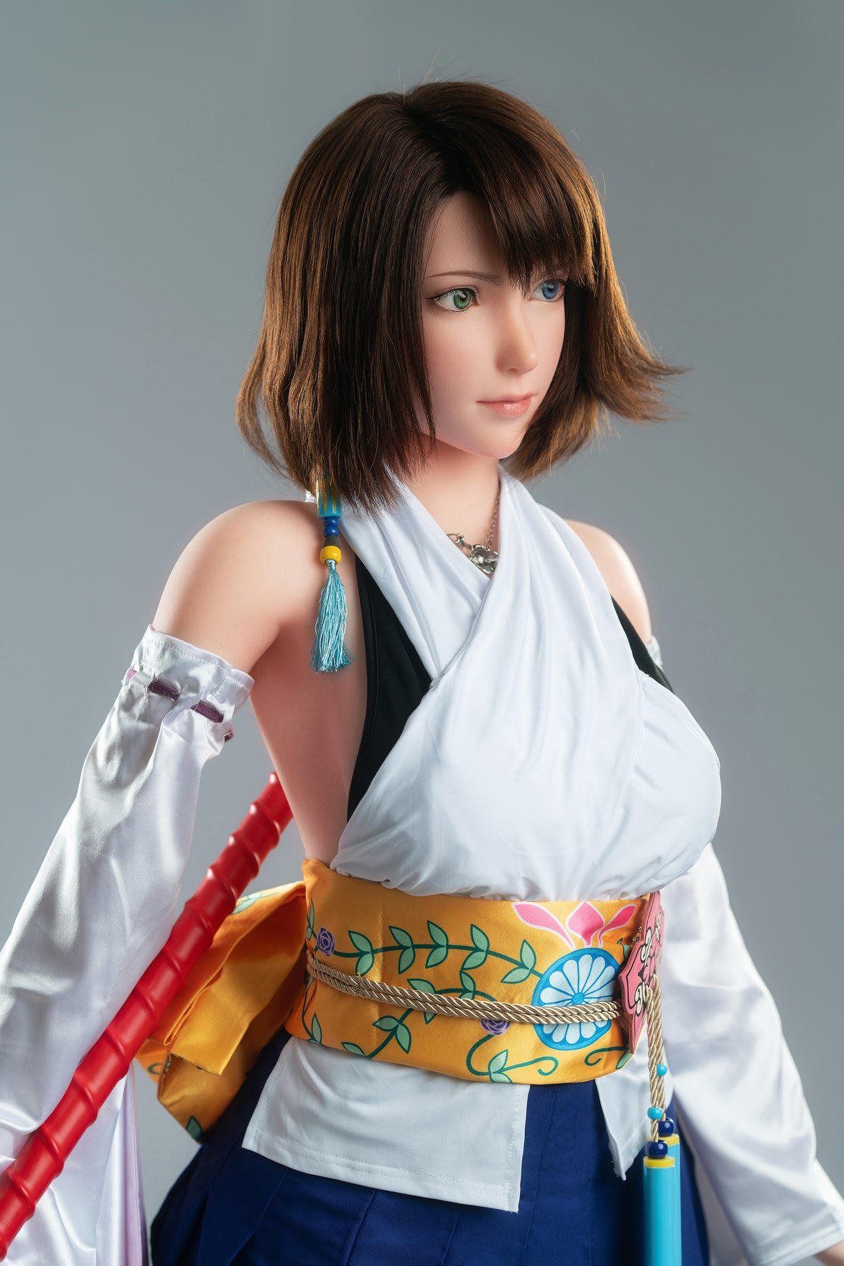Yuna : Poupée Sexuelle de Cosplay en Silicone - Fille de Jeu (167cm, Bonnets D)