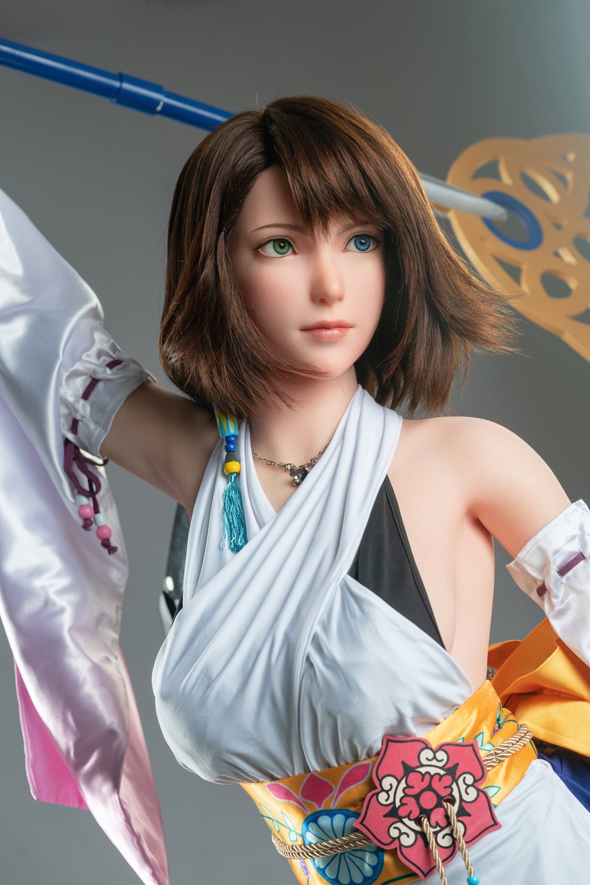Yuna : Poupée Sexuelle de Cosplay en Silicone - Fille de Jeu (167cm, Bonnets D)