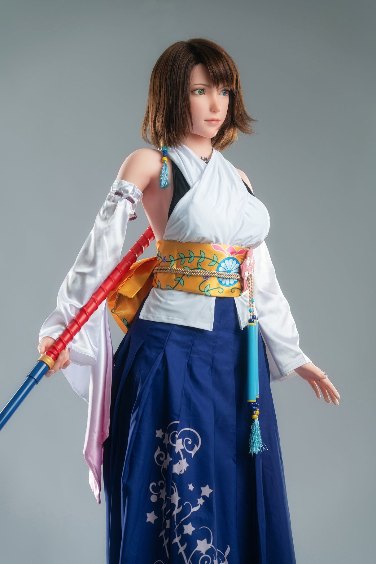 Yuna : Poupée Sexuelle de Cosplay en Silicone - Fille de Jeu (167cm, Bonnets D)