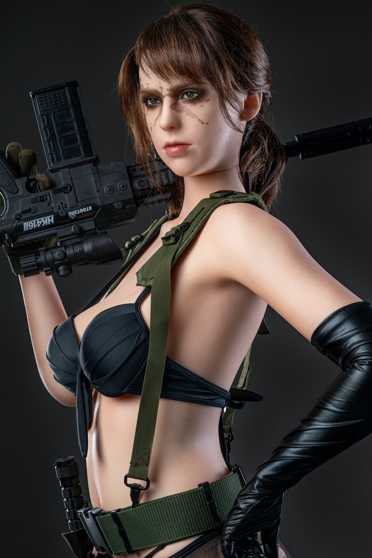 Quiet: Poupée sexuelle en silicone cosplay E-Cup de 168 cm – Femme de jeu