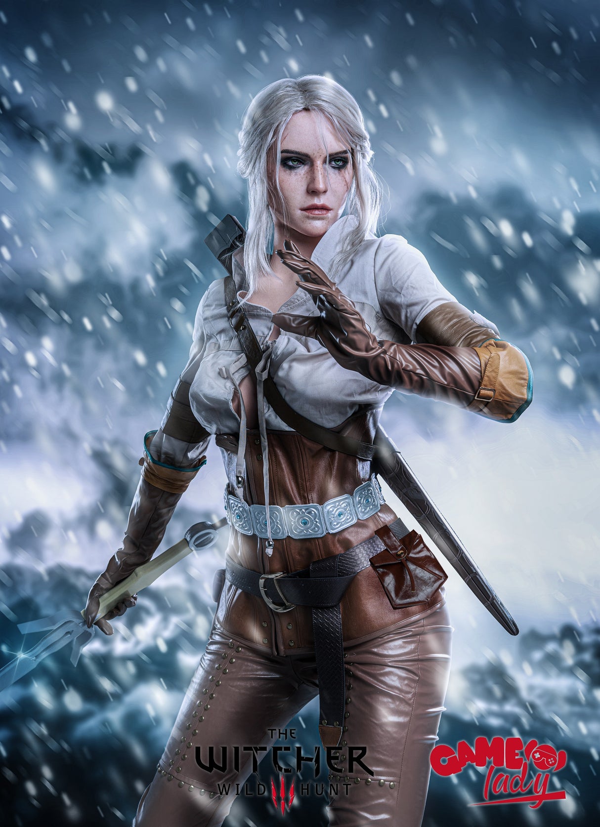 Ciri ROS : Poupée sexuelle en silicone de 168 cm, bonnet E, cosplay Lady de jeu