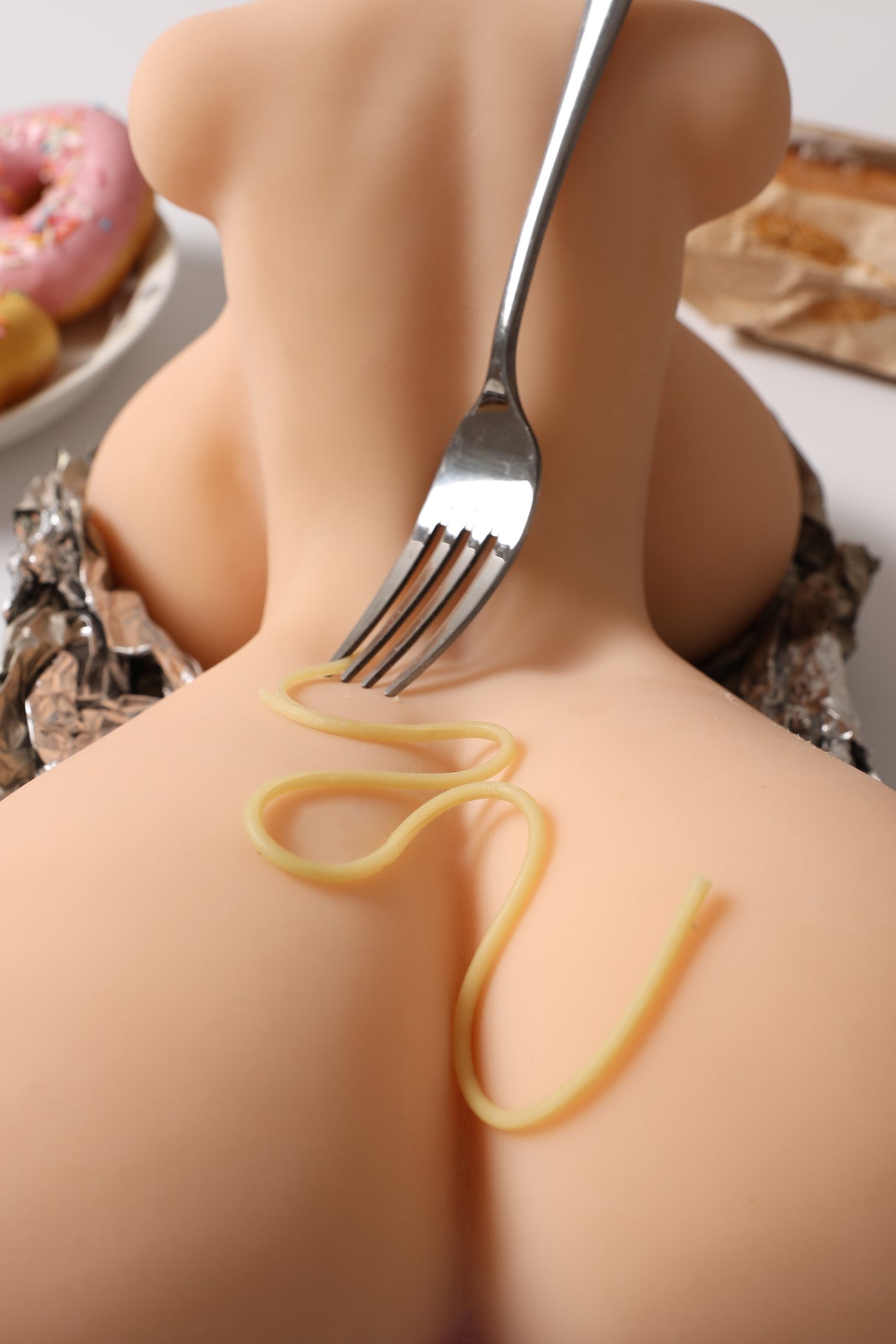 XM Torso Delicacy (Zimt): 35 cm großer Torso einer echten TPE-Liebespuppe – Höhepunkt-Puppe