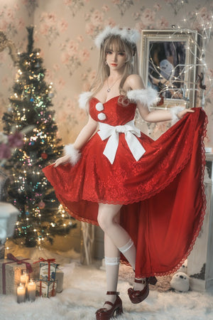 Christmas Xiao Bei ROS: 165cm F-Cup Realistic Silicone Sex Doll-FU Doll
