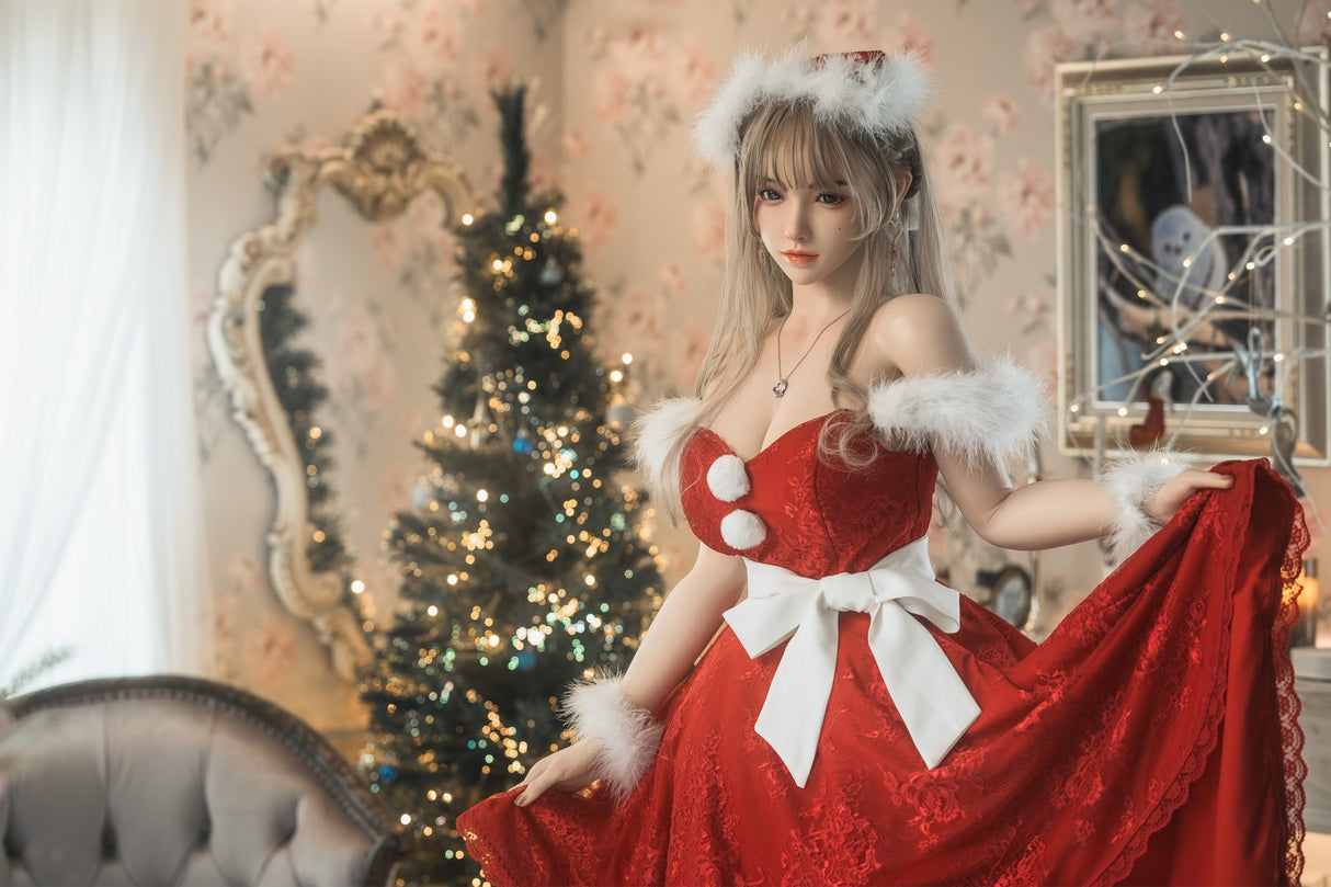 Christmas Xiao Bei ROS: 165cm F-Cup Realistic Silicone Sex Doll-FU Doll