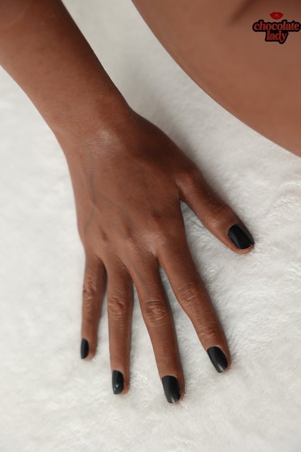 Nia: 158cm G-Cup Realistic Silicone Black Sex Doll