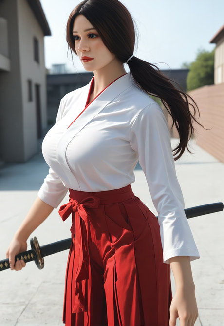 #AB5: 153cm J-Cup Lifelike TPE Body Silicone Head Sex Doll-Aibei