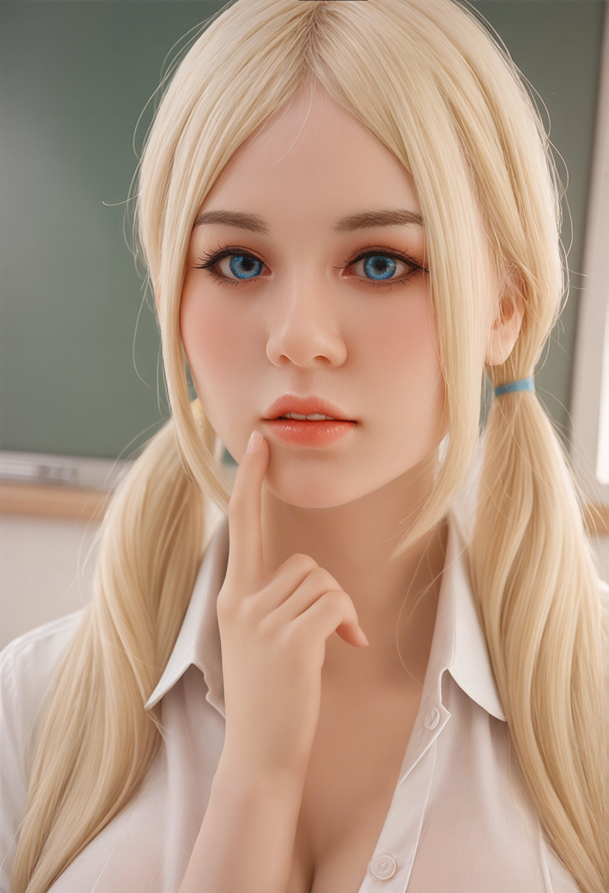#AB8: 153cm J-Cup Lifelike TPE Body Silicone Head Sex Doll-Aibei